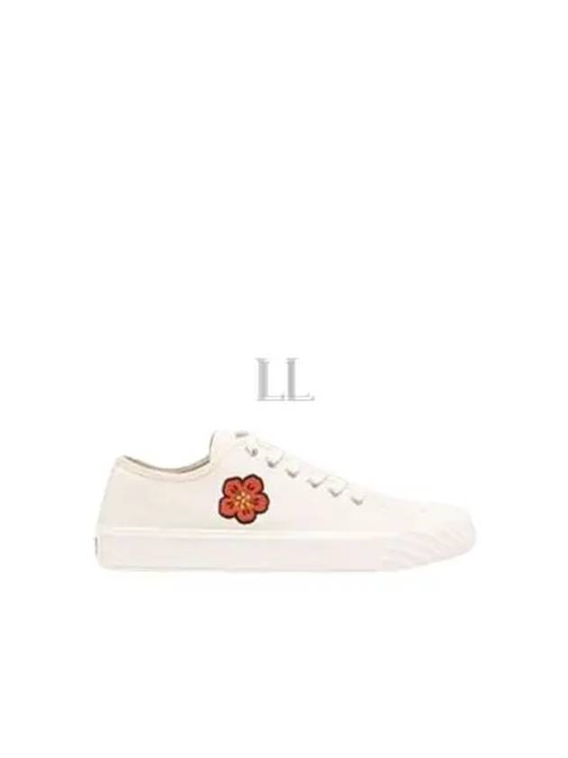 School Flower Low Top Sneakers Cream - KENZO - BALAAN 2