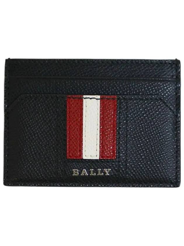 Logo Leather Card Wallet Black - BALLY - BALAAN 2