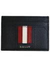 Logo Leather Card Wallet Black - BALLY - BALAAN 8