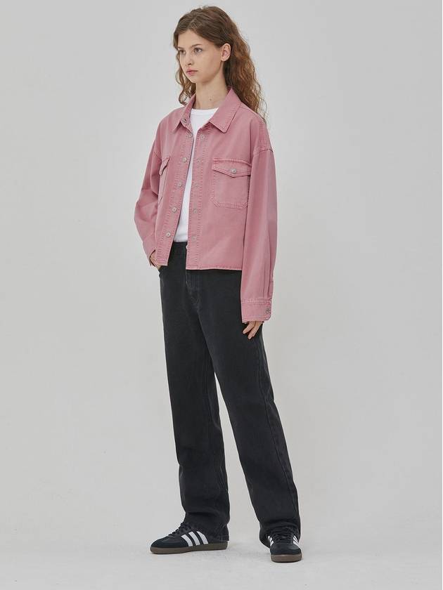 Denim overfit two pocket jacket pink - RYUL+WAI: - BALAAN 4