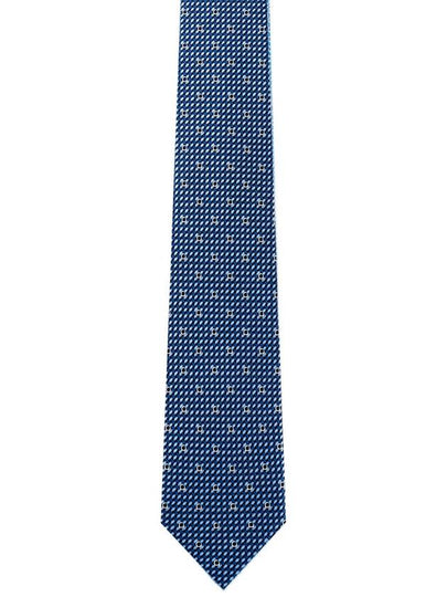 Gancini Print Silk Tie Navy Blue - SALVATORE FERRAGAMO - BALAAN 2