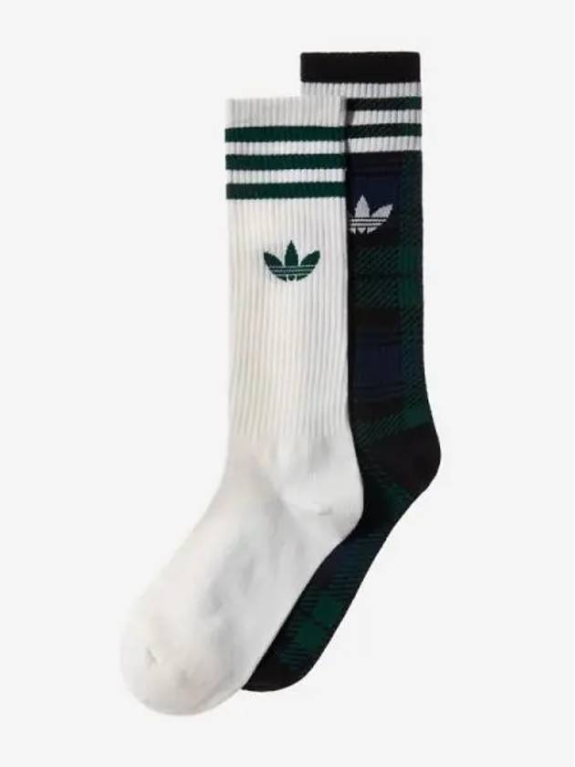 Tartan crew socks 2 pair NINDIGwhite - ADIDAS - BALAAN 1