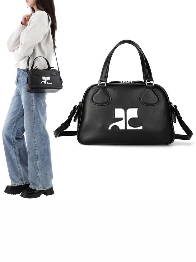 Reedition Bowling Leather Tote Bag Black - COURREGES - BALAAN 2