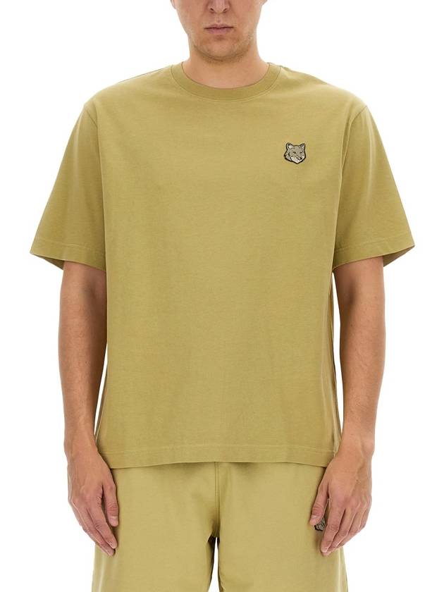 Bold Fox Head Patch Oversized Short Sleeve T-Shirt Green - MAISON KITSUNE - BALAAN 2