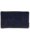 Intrecciato Zipper Around Long Wallet Space - BOTTEGA VENETA - BALAAN 4