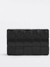 Intrecciato Triangle Buckle Cassette Cross Bag Black - BOTTEGA VENETA - BALAAN 3