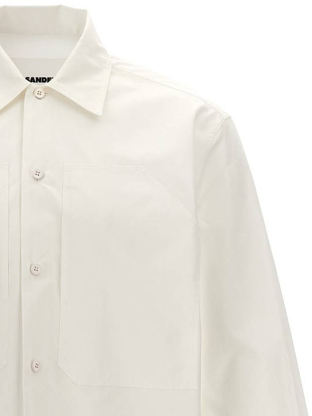 WHITE COTTON SHIRT J22DL0193J45002100 - JIL SANDER - BALAAN 4