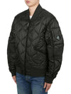 Liner Padded Bomber Jacket Black - CP COMPANY - BALAAN 4