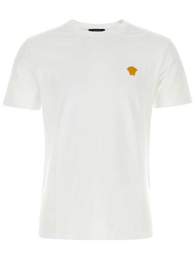 Medusa Embroidery Cotton Short Sleeve T-shirt White - VERSACE - BALAAN 2