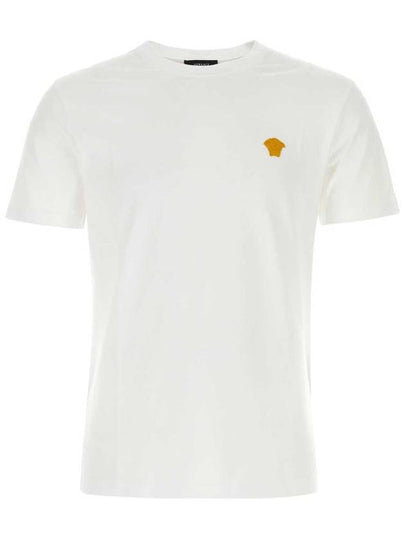 Medusa Embroidery Cotton Short Sleeve T-shirt White - VERSACE - BALAAN 2