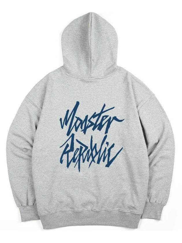 Movement Logo Hoodie Indigo Blue Grey - MONSTER REPUBLIC - BALAAN 1