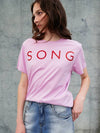 Love Song Half_Sleeve T shirt_Pink - SORRY TOO MUCH LOVE - BALAAN 5