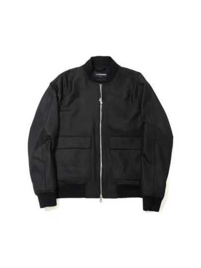 Thom Wool Twill Bomber Jacket Black - J.LINDEBERG - BALAAN 2