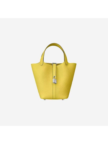 Picotin Lock 18 Tote Bag Lime - HERMES - BALAAN 1