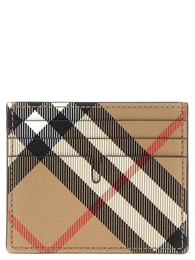 Check Card Wallet Beige - BURBERRY - BALAAN 2