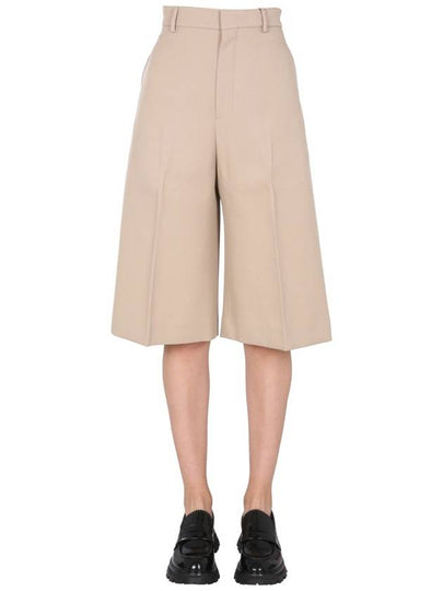 Women's Regular Fit Bermuda Shorts Beige - AMI - BALAAN 2