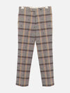 Check Wool Straight Pants - GUCCI - BALAAN 3