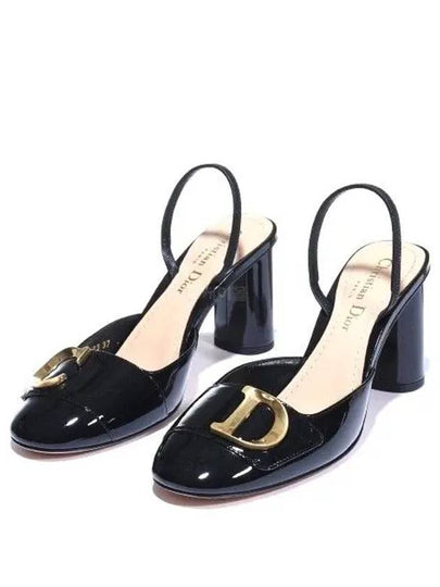 C'est Patent Calfskin Slingback Pumps Black - DIOR - BALAAN 2