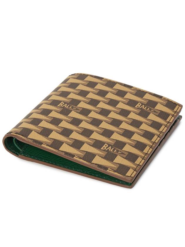 Monogram Pennant Half Wallet Brown - BALLY - BALAAN 5