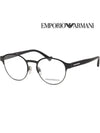 Armani Glasses Frame EA1097 3014 Black Round - EMPORIO ARMANI - BALAAN 1