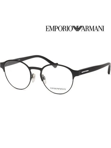 Armani Glasses Frame EA1097 3014 Black Round - EMPORIO ARMANI - BALAAN 1