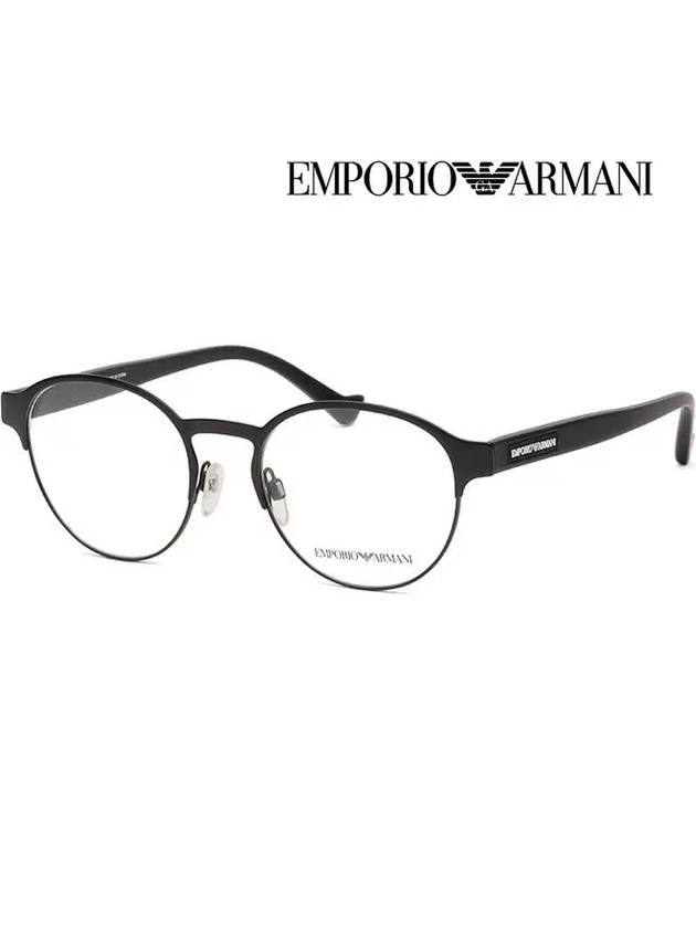 Armani Glasses Frame EA1097 3014 Black Round - EMPORIO ARMANI - BALAAN 4