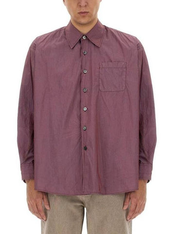 Long Sleeve Shirt M2242BR RASPBERRYPARACHUTEPOPLIN PINK - OUR LEGACY - BALAAN 1