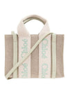 Woody Mini Tote Bag Green Beige - CHLOE - BALAAN 1