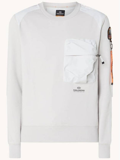 Men's Saber Crew Neck Sweatshirt White - PARAJUMPERS - BALAAN 2