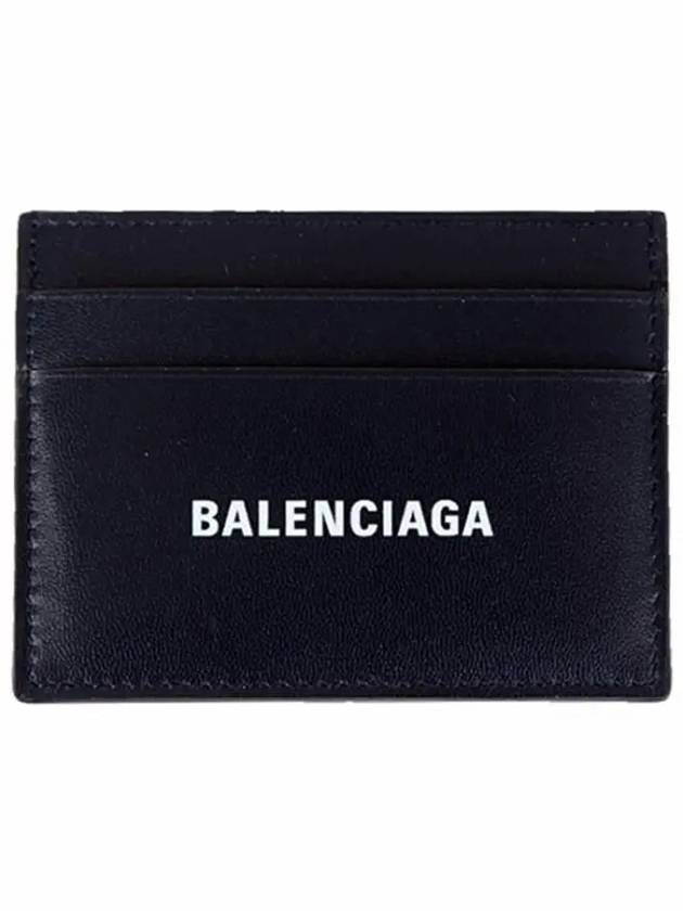 Logo Print Card Wallet Navy - BALENCIAGA - BALAAN 2