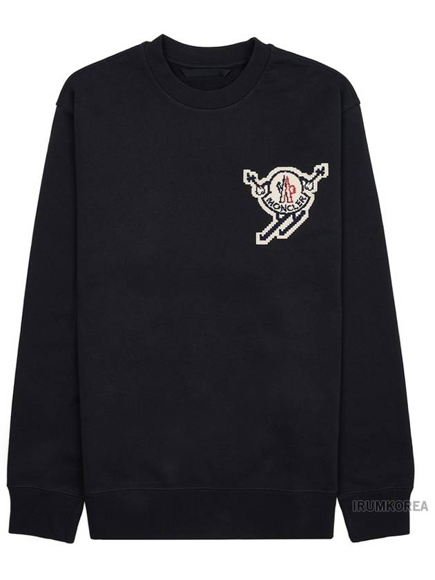 ski patch sweatshirt black - MONCLER - BALAAN 11