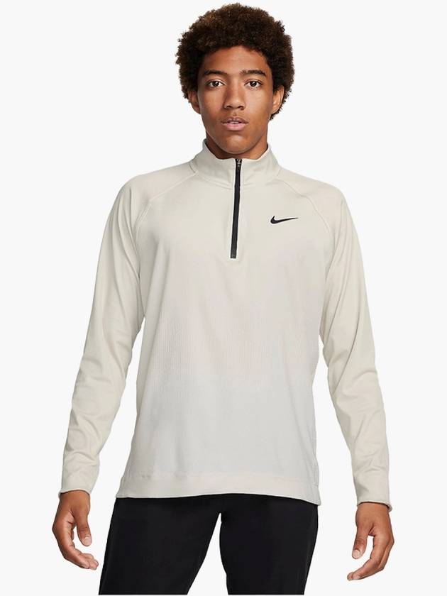 Golf Tour Dri-Fit ADV Half Zip Long Sleeve T-Shirt White - NIKE - BALAAN 2