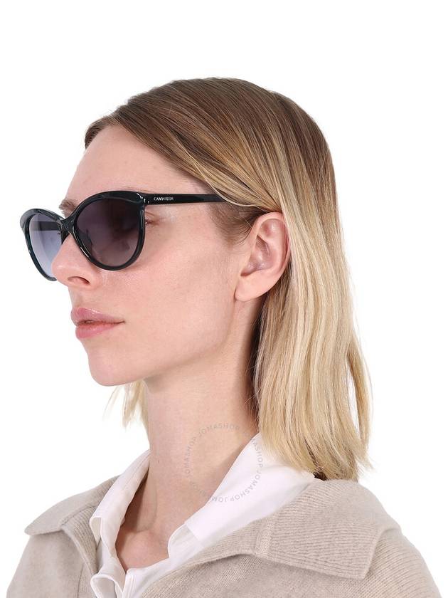 Calvin Klein Blue Gradient Cat Eye Ladies Sunglasses CK19534S 430 58 - CALVIN KLEIN - BALAAN 2