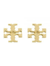 Logo Stud Earrings Gold - TORY BURCH - BALAAN 2