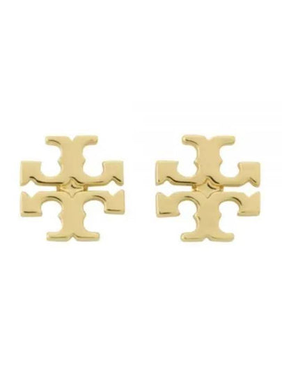 Logo Stud Earrings Gold - TORY BURCH - BALAAN 2