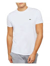 Crew Neck Pima Cotton Jersey Short Sleeve T-Shirt White - LACOSTE - BALAAN 2