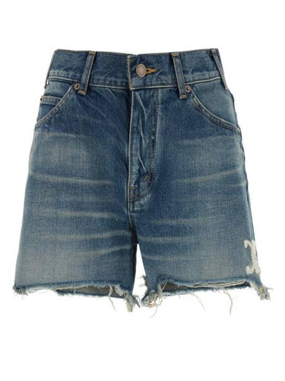 Skate Denim Shorts Blue - CELINE - BALAAN 2