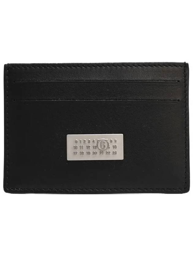 Logo Tag Leather Card Wallet Black - MAISON MARGIELA - BALAAN 8