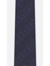 CD Icon Striped Tie Navy Blue Silk - DIOR - BALAAN 3