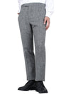 Men's Herringbone Backstrap Straight Pants Grey - THOM BROWNE - BALAAN 2