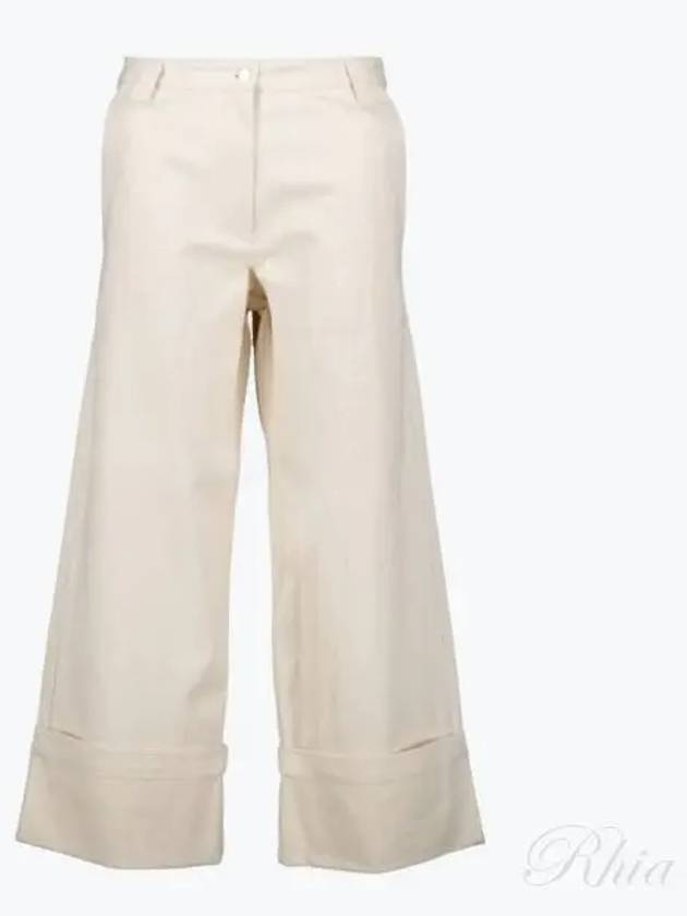 Cotton Wide Pants White - MONCLER - BALAAN 2