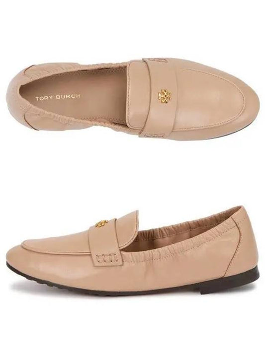 Ballet Double T Napa Leather Loafers Like Beige - TORY BURCH - BALAAN 2