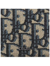 Oblique Jacquard Half Wallet Beige Black - DIOR - BALAAN 6