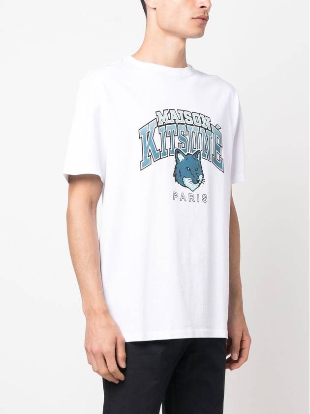 Campus Fox Relaxed Short Sleeve T-Shirt White - MAISON KITSUNE - BALAAN 4