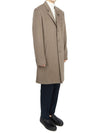 Logo Classic Cashmere Single Coat Brown - DIOR - BALAAN 5