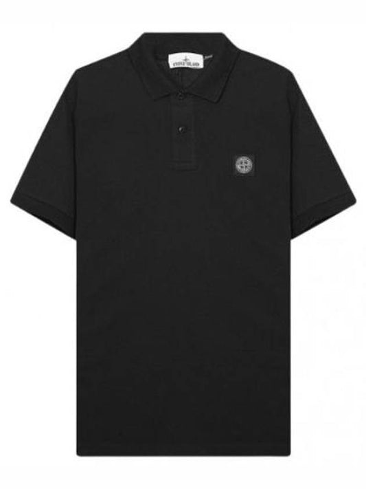 short sleeve t-shirt logo patch polo - STONE ISLAND - BALAAN 1