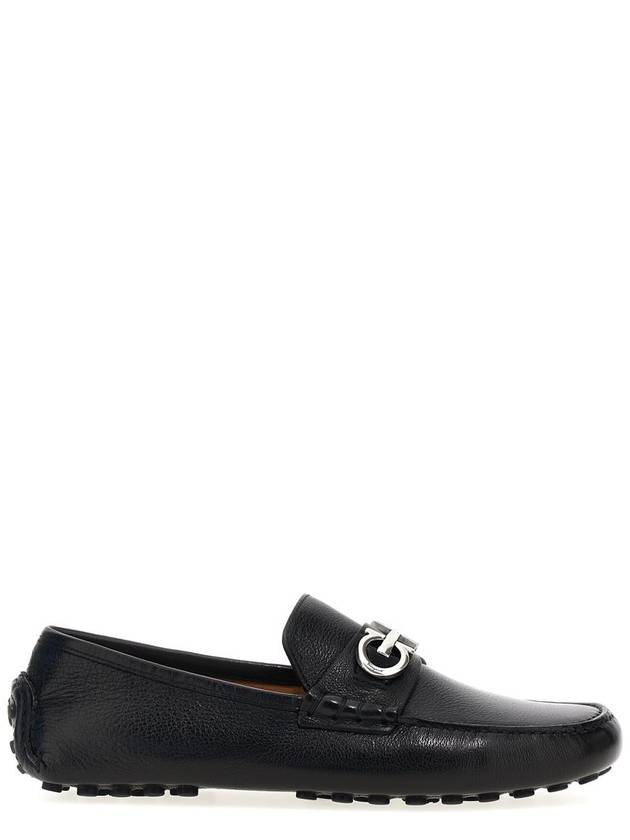 Gancini Ornament Driving Shoes Black - SALVATORE FERRAGAMO - BALAAN 2