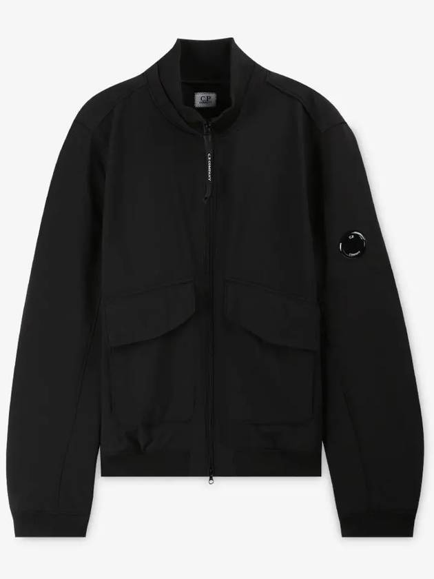 Shell-R Bomber Jacket Black - CP COMPANY - BALAAN 3