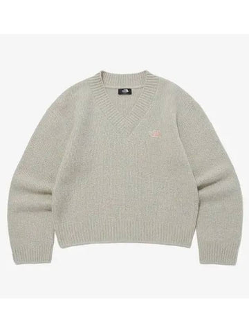 The North Face NT7AP53A Women s Sugar Candy V Neck Sweater - THE NORTH FACE - BALAAN 1