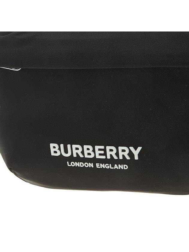 Logo Print Nylon Sonny Bum Belt Bag Black - BURBERRY - BALAAN 7